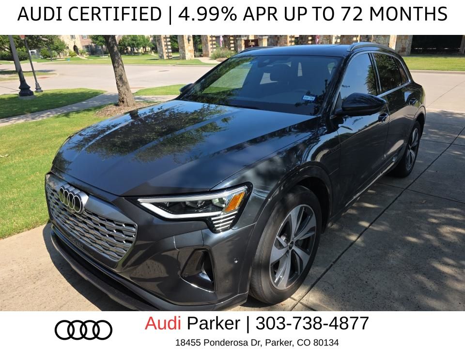 Manhattan Gray Metallic 2024 Audi Q8 e-tron SUV / Crossover All-Wheel Drive Automatic