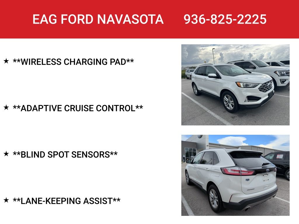 2020 Ford Edge SEL White at DeMontrond Ford