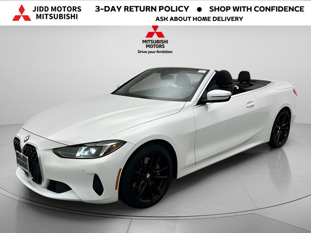 White Metallic 2025 BMW 4 Series 430i Convertible xDrive Convertible All-Wheel Drive 8-Speed Automatic