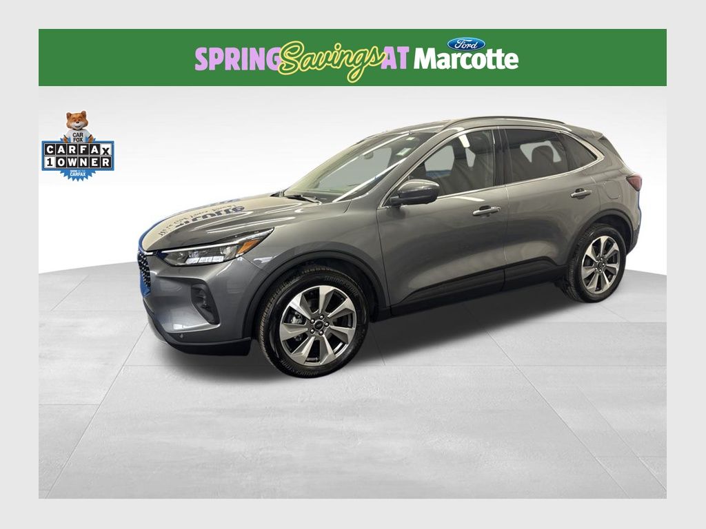 Gray Metallic 2025 Ford Escape Hybrid Platinum AWD SUV / Crossover All-Wheel Drive Continuously Variable Transmission