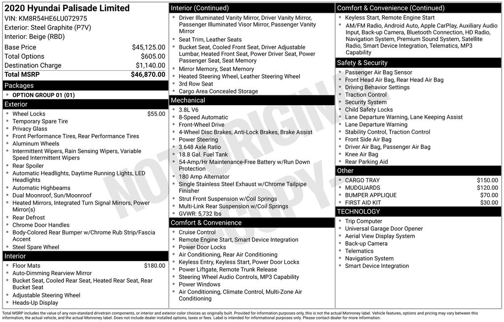 Certified Used 2020 Gray Hyundai Limited image 5