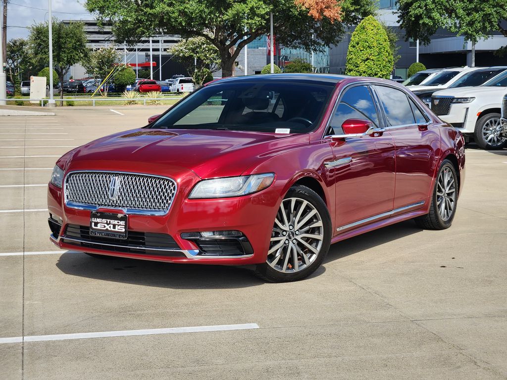 Ruby Red 2017 Lincoln Continental Sedan All-Wheel Drive 6-Speed Automatic
