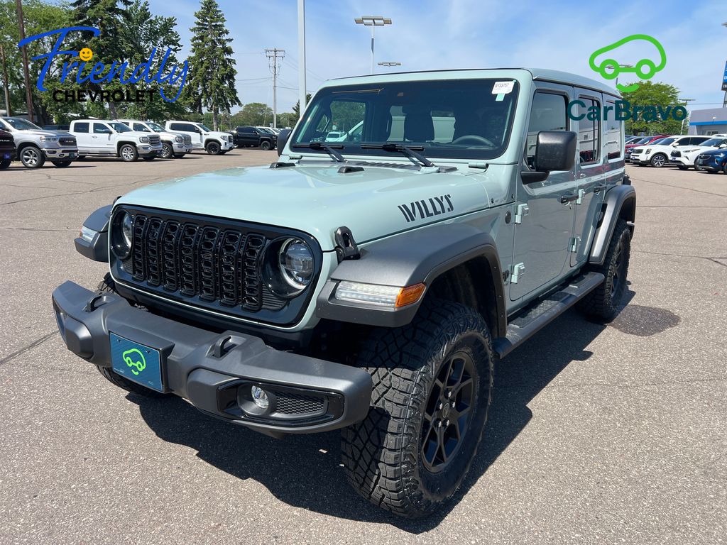 Earl Clearcoat 2024 Jeep Wrangler Willys 4-Door 4WD SUV / Crossover Four-Wheel Drive 8-Speed Automatic