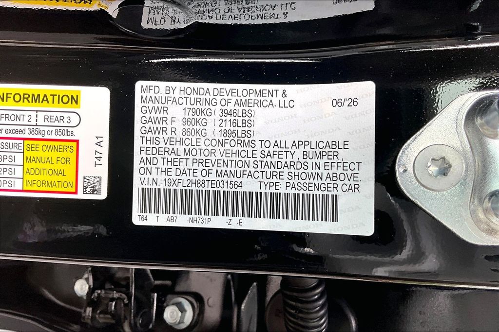 New 2026 Honda Civic Hatchback Hatchback