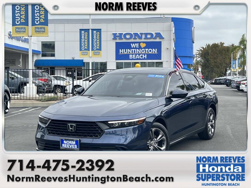 Blue 2024 Honda Accord Sedan Front-Wheel Drive Continuously Variable Transmission