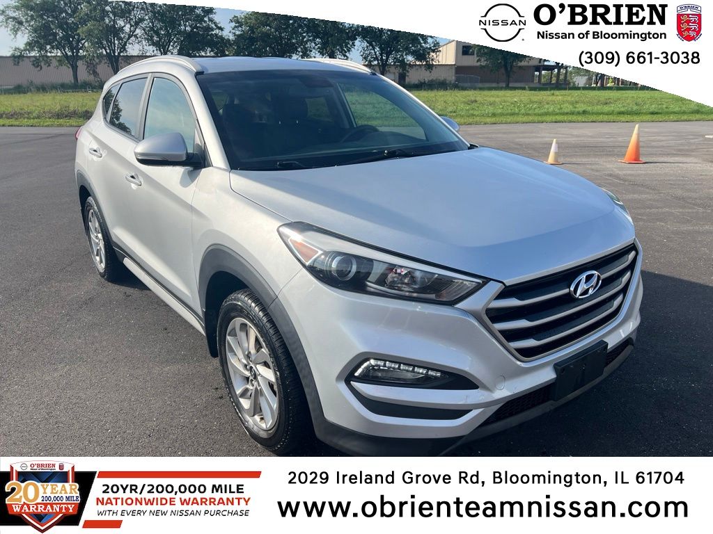 Molten Silver 2018 Hyundai Tucson SUV / Crossover All-Wheel Drive 6-Speed Automatic