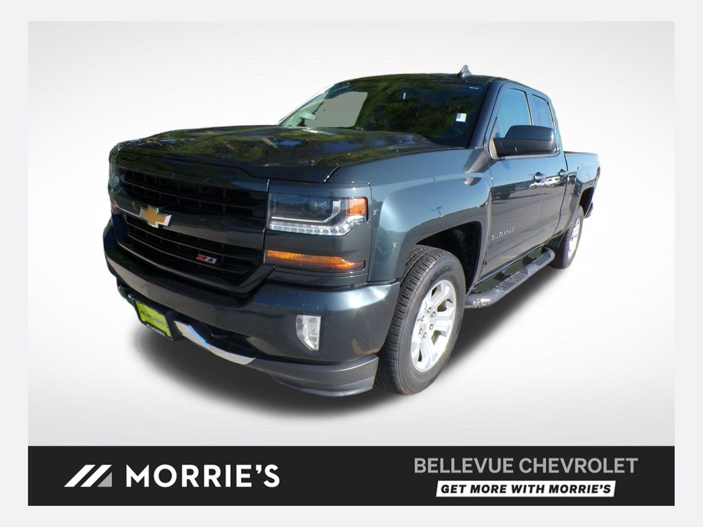 Gray (Graphite Metallic) 2018 Chevrolet Silverado 1500 Pickup Truck Four-Wheel Drive 6-Speed Automatic Overdrive