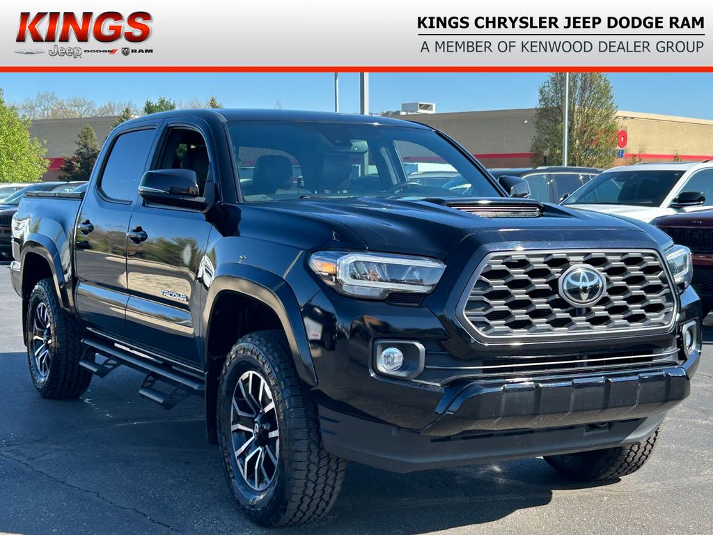 Midnight Black Metallic 2021 Toyota Tacoma TRD Sport Double Cab 4WD Pickup Truck Four-Wheel Drive 6-Speed Automatic