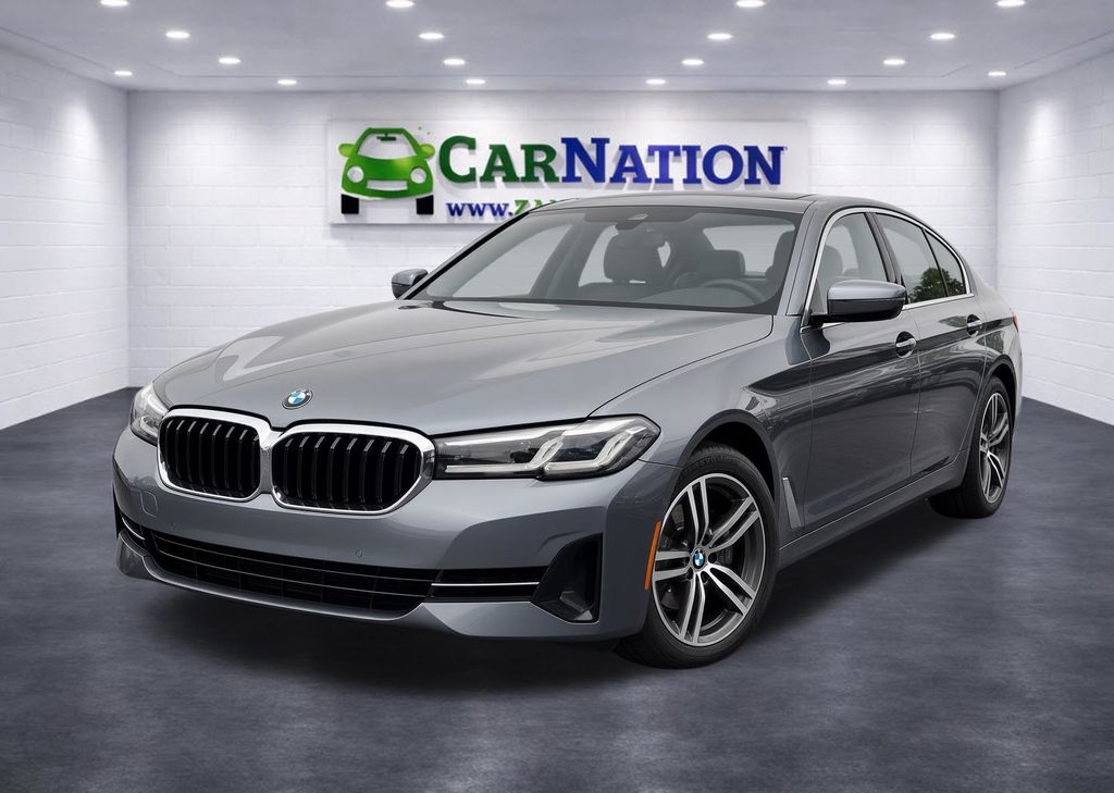 Bluestone Metallic 2021 BMW 5 Series Sedan All-Wheel Drive 8-Speed Automatic