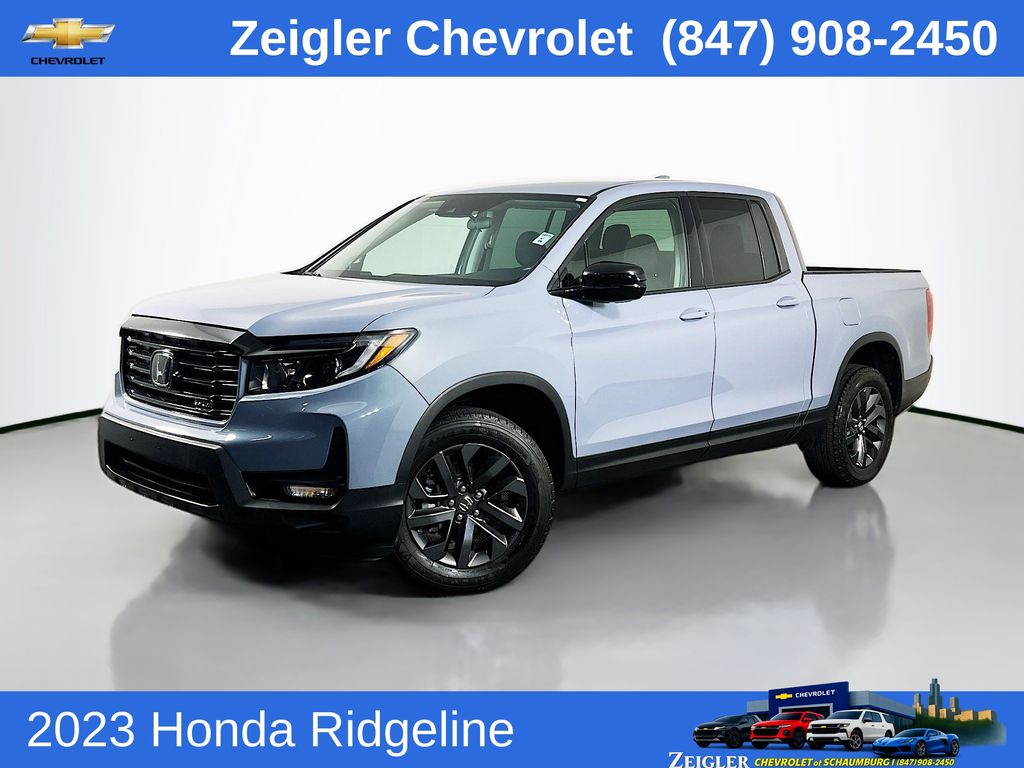 Sonic Gray Pearl 2023 Honda Ridgeline Sport AWD Pickup Truck All-Wheel Drive 9-Speed Automatic