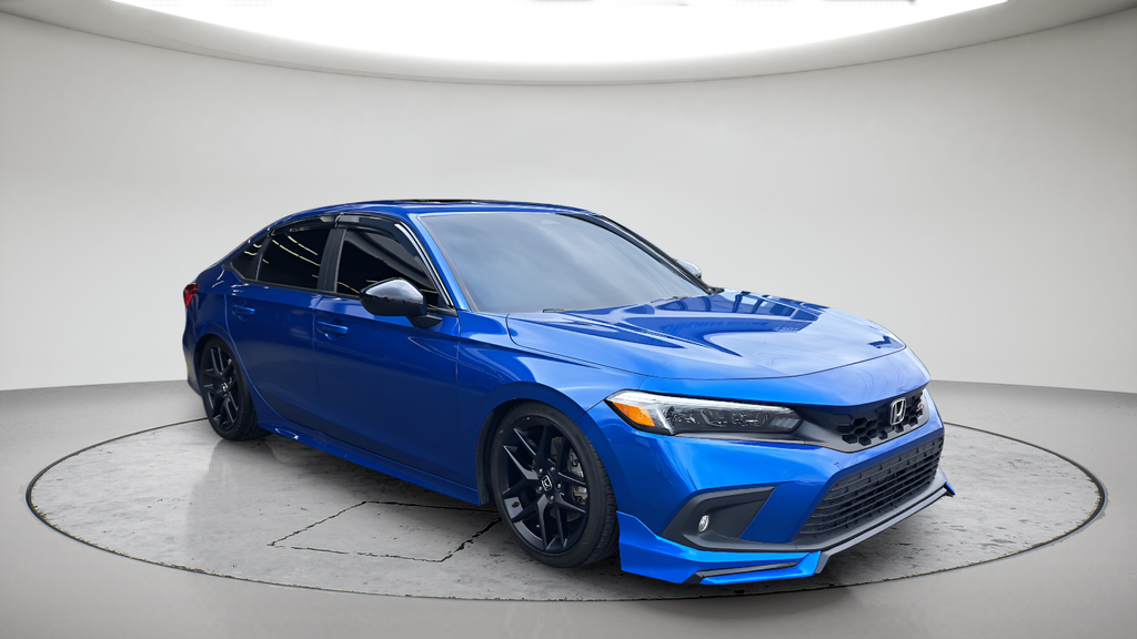 Aegean Blue Metallic 2024 Honda Civic Sedan Front-Wheel Drive 6-Speed Manual