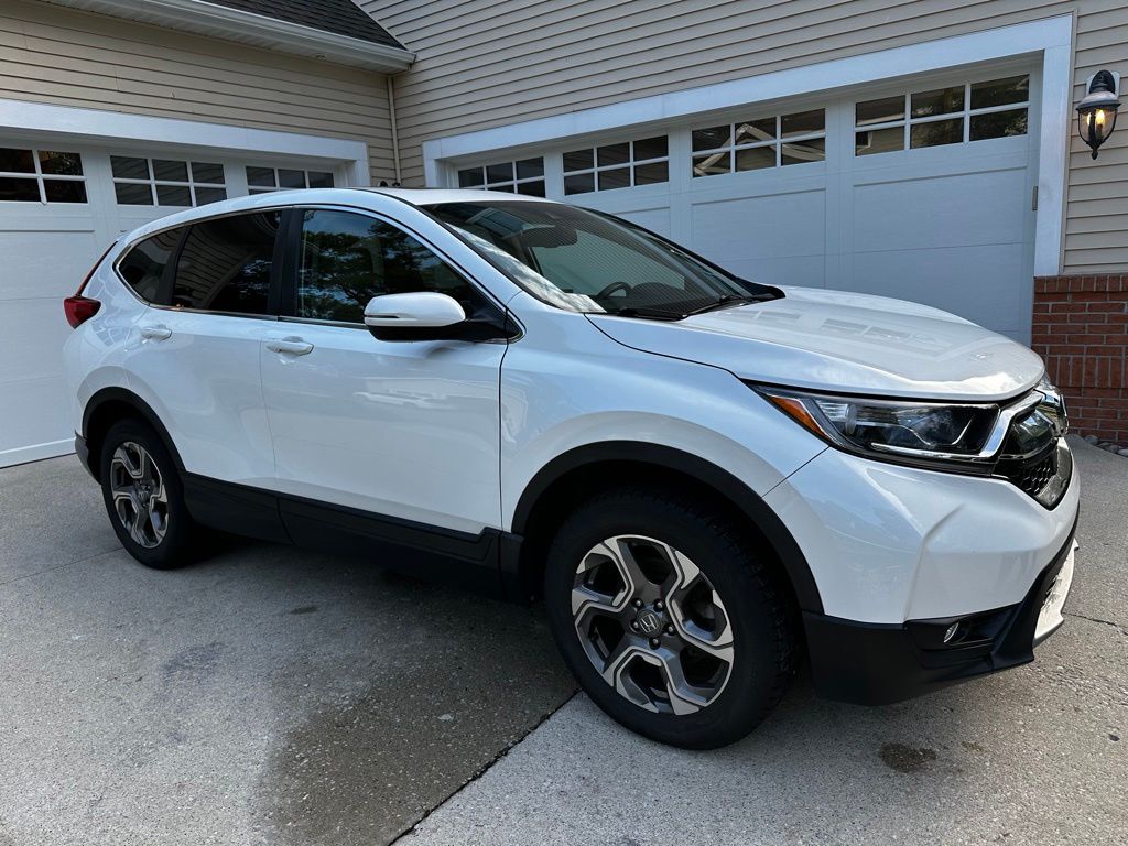 Platinum White Pearl 2019 Honda CR-V EX-L AWD SUV / Crossover All-Wheel Drive Continuously Variable Transmission