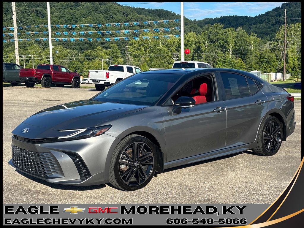 Midnight Black Metallic 2025 Toyota Camry Sedan All-Wheel Drive Continuously Variable Transmission