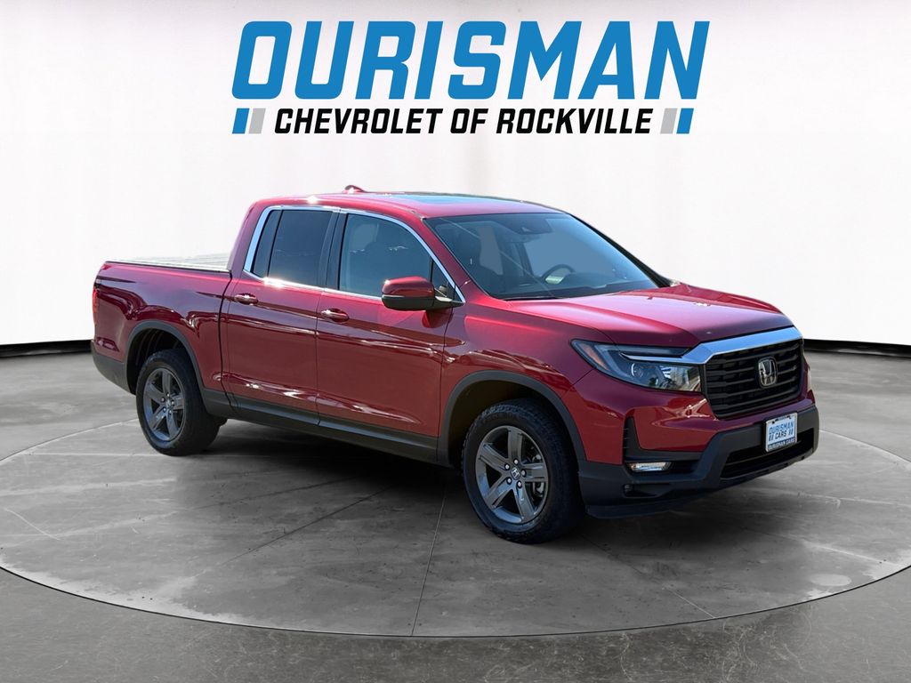 Radiant Red Metallic II 2023 Honda Ridgeline RTL AWD Pickup Truck All-Wheel Drive 9-Speed Automatic