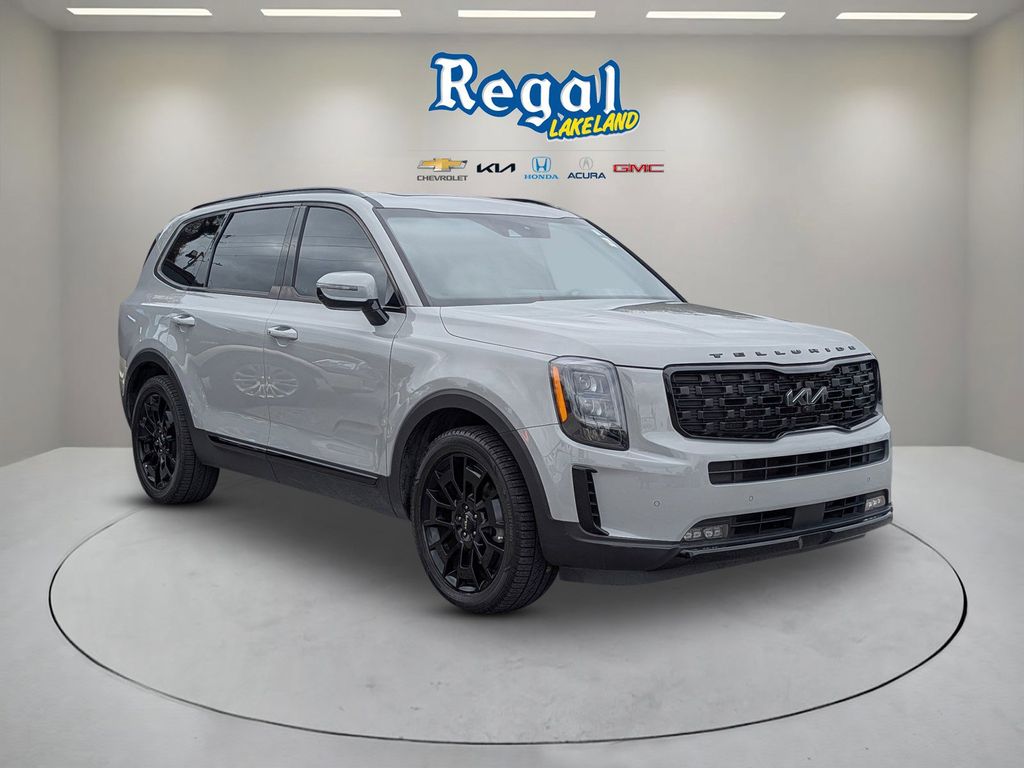 Wolf Gray 2022 Kia Telluride SX AWD SUV / Crossover All-Wheel Drive 8-Speed Automatic