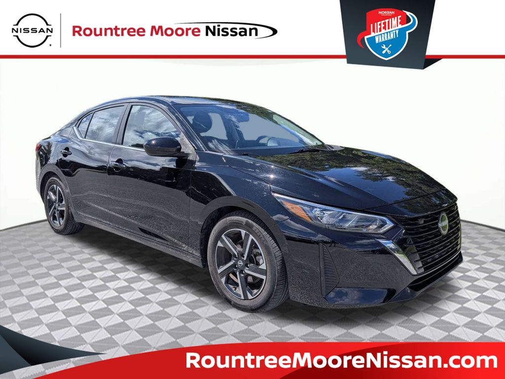 Super Black 2024 Nissan Sentra Sedan Front-Wheel Drive Continuously Variable Transmission
