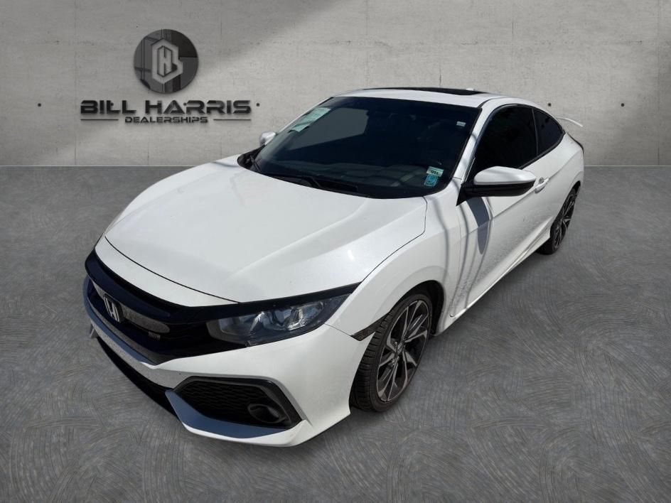 White 2017 Honda Civic Coupe Si Coupe Front-Wheel Drive 6-Speed Manual