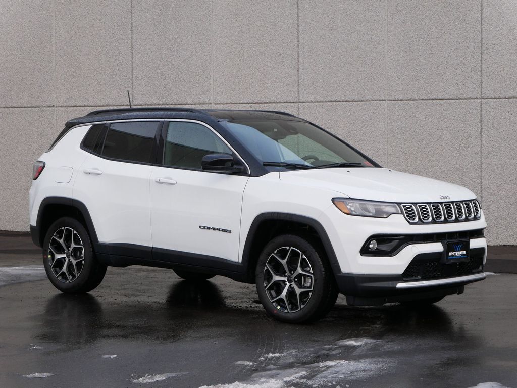 Bright White Clearcoat 2026 Jeep Compass Limited 4WD SUV / Crossover Four-Wheel Drive 8-Speed Automatic