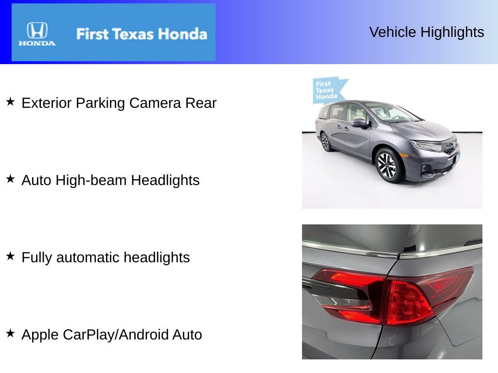 Used Car 2025 Honda Odyssey  Ex-l For Sale Under $40,000 In Austin, Texas