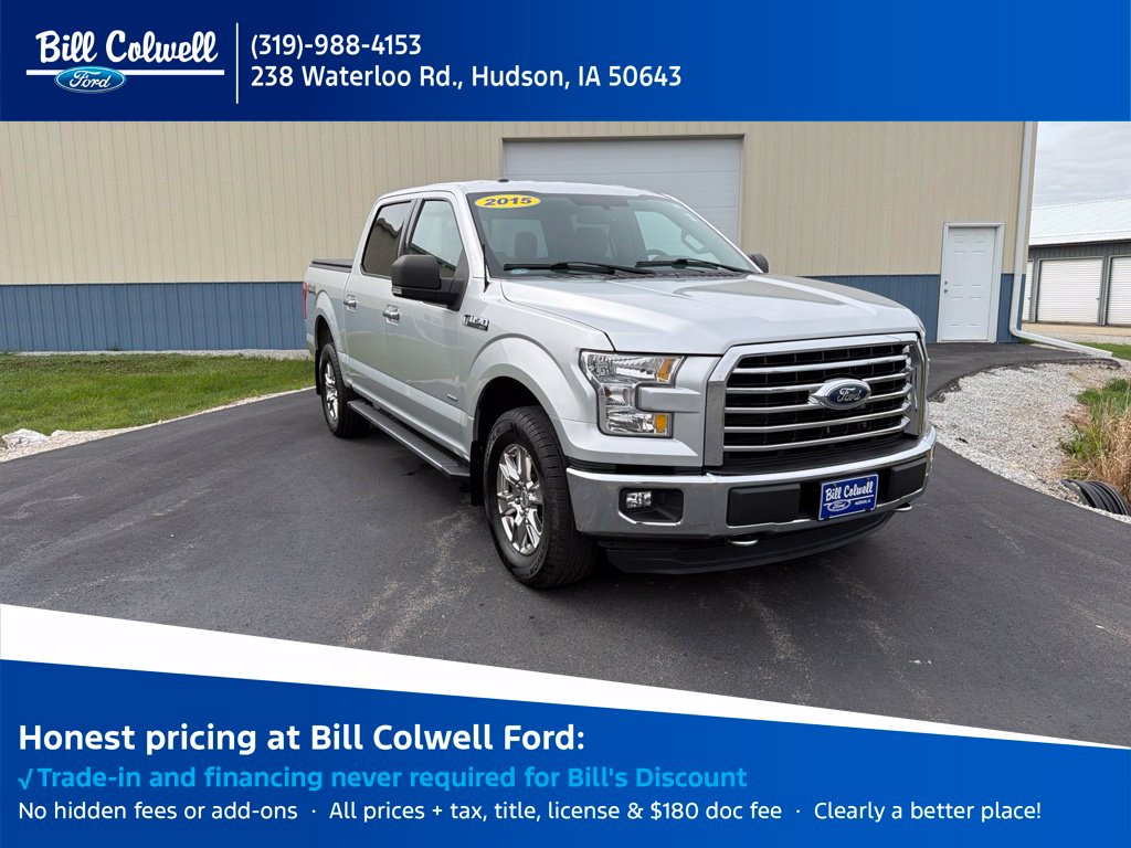 Ingot Silver 2015 Ford F-150 Pickup Truck Four-Wheel Drive 6-Speed Automatic