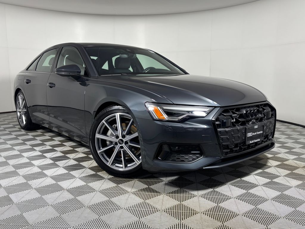 Gray Metallic 2025 Audi A6 quattro Premium Plus 45 TFSI Sedan All-Wheel Drive 7-Speed Automatic