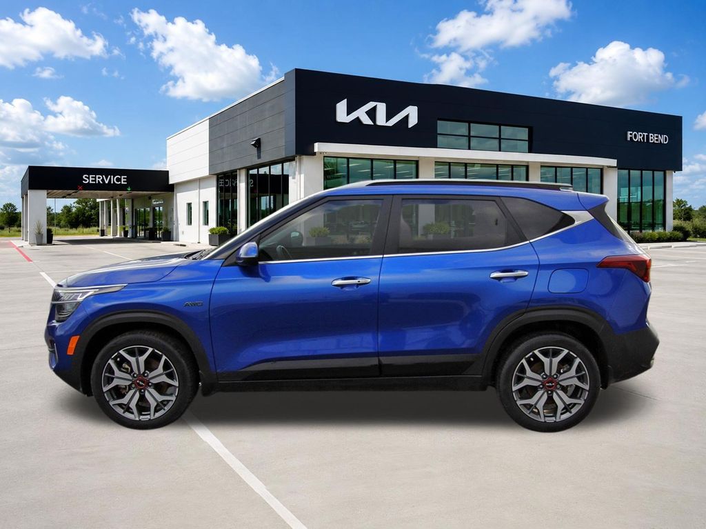2022 Kia Seltos SX Blue at Joe Myers Mazda Kia