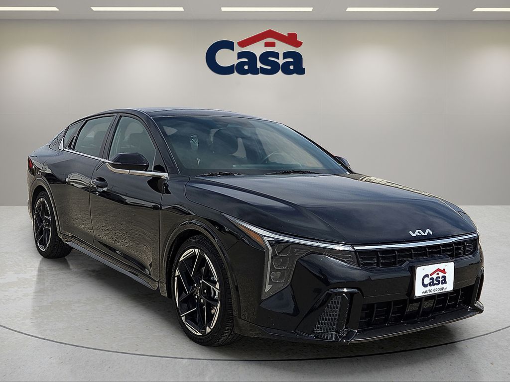 Aurora Black Pearl 2025 Kia K4 GT-Line FWD Sedan Front-Wheel Drive Continuously Variable Transmission