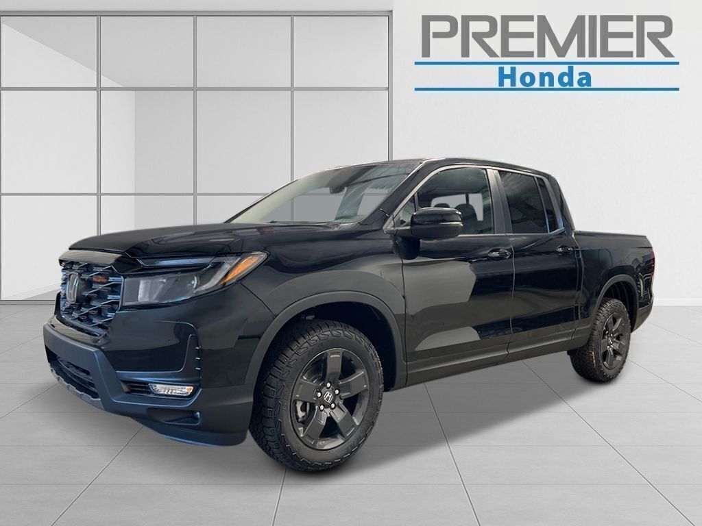 Black 2026 Honda Ridgeline Pickup Truck All-Wheel Drive 9-Speed Automatic