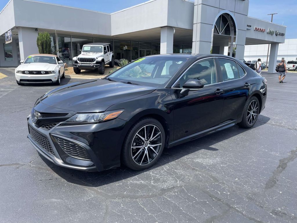Midnight Black Metallic 2023 Toyota Camry Sedan Front-Wheel Drive 8-Speed Automatic