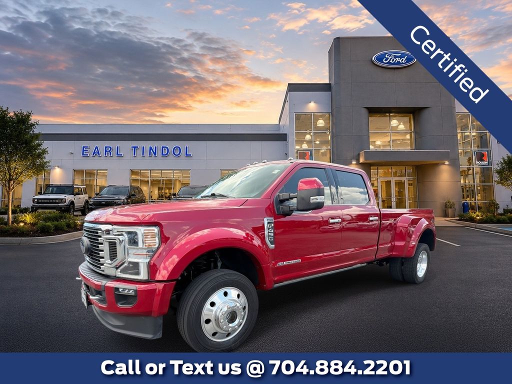 Red Metallic 2022 Ford F-450 Super Duty Pickup Truck Four-Wheel Drive Automatic
