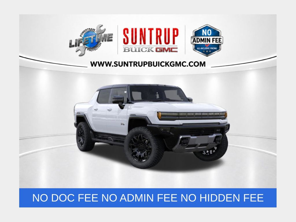Interstellar White 2026 GMC Hummer EV Pickup 2X Crew Cab AWD Pickup Truck All-Wheel Drive 1-Speed Automatic