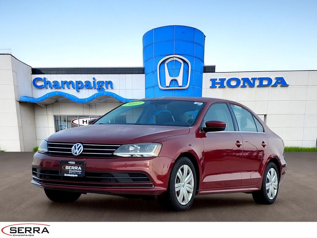Red 2017 Volkswagen Jetta Sedan Front-Wheel Drive 5-Speed Manual