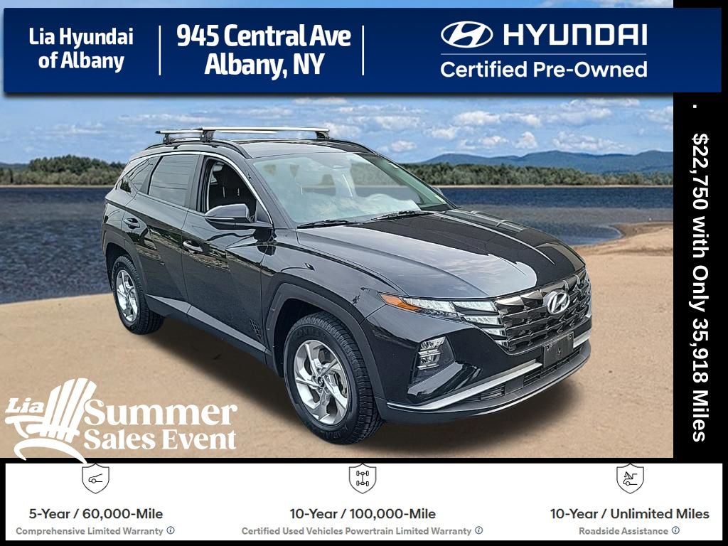 Phantom Black 2022 Hyundai Tucson SUV / Crossover All-Wheel Drive 8-Speed Automatic