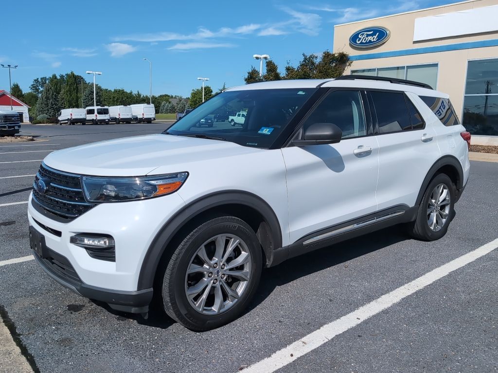 Oxford White 2020 Ford Explorer SUV / Crossover All-Wheel Drive Automatic