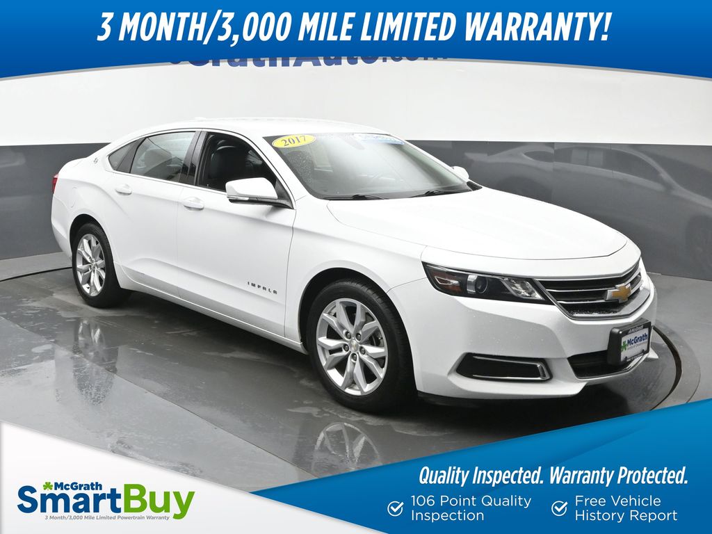 Summit White 2017 Chevrolet Impala LT FWD Sedan Front-Wheel Drive 6-Speed Automatic Overdrive