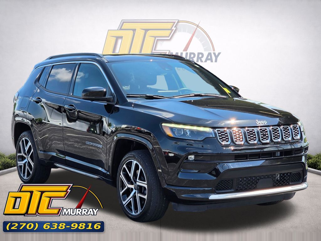 Diamond Black Crystal Pearlcoat 2025 Jeep Compass Limited 4WD SUV / Crossover Four-Wheel Drive 8-Speed Automatic