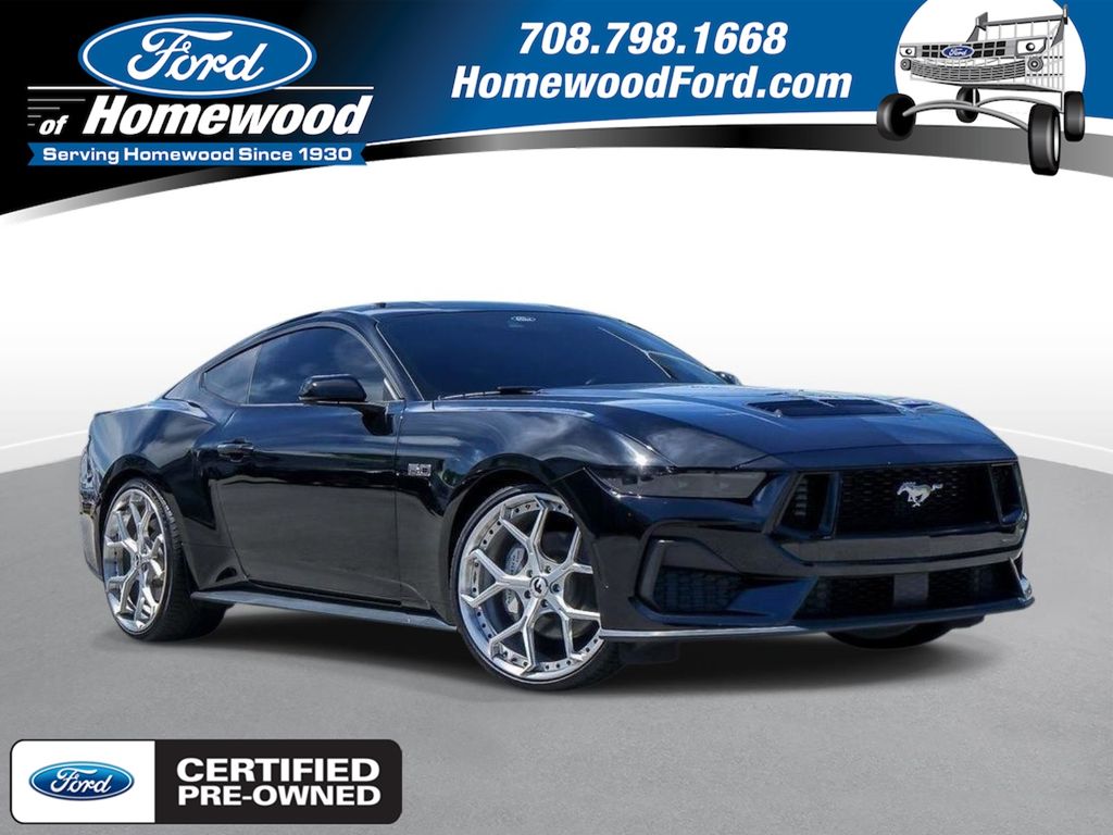 Shadow Black 2025 Ford Mustang Coupe Rear-Wheel Drive Automatic