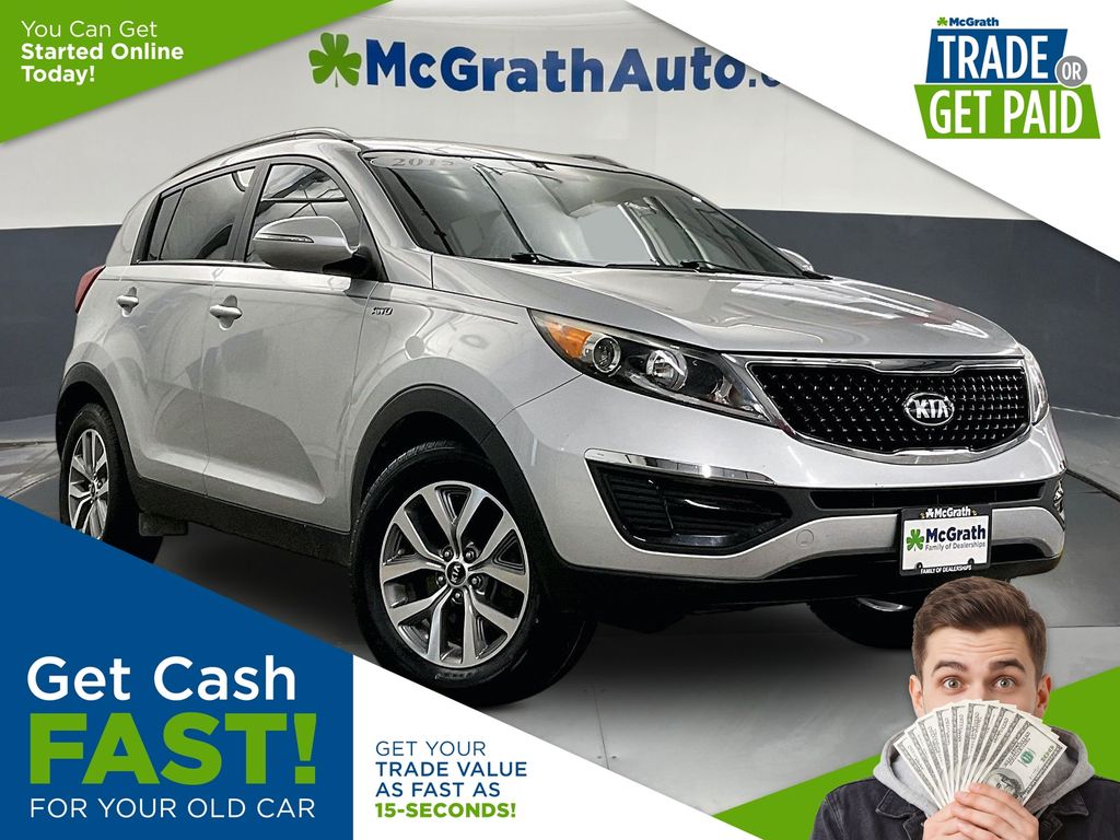 Bright Silver 2015 Kia Sportage LX AWD SUV / Crossover All-Wheel Drive 6-Speed Automatic