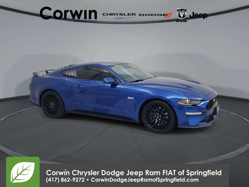 Lightning Blue Metallic 2018 Ford Mustang Coupe Rear-Wheel Drive Automatic