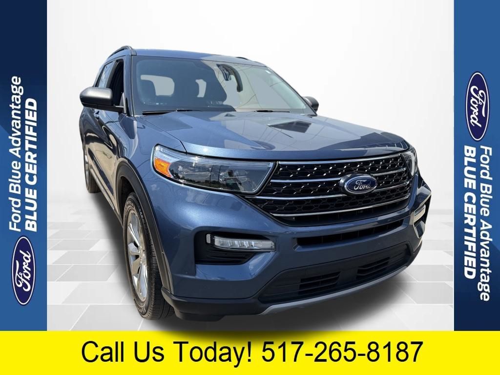 Blue Metallic 2020 Ford Explorer SUV / Crossover All-Wheel Drive Automatic