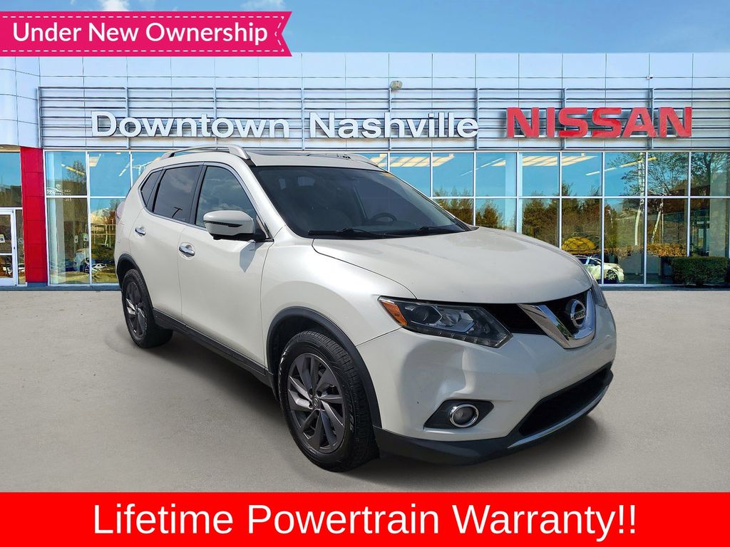 Pearl White 2016 Nissan Rogue SUV / Crossover Front-Wheel Drive Continuously Variable Transmission