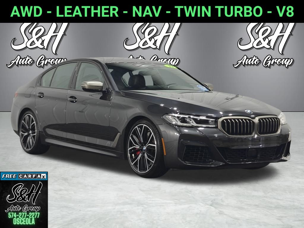 Gray (Dark Graphite Metallic) 2022 BMW 5 Series M550i xDrive AWD Sedan All-Wheel Drive 8-Speed Automatic