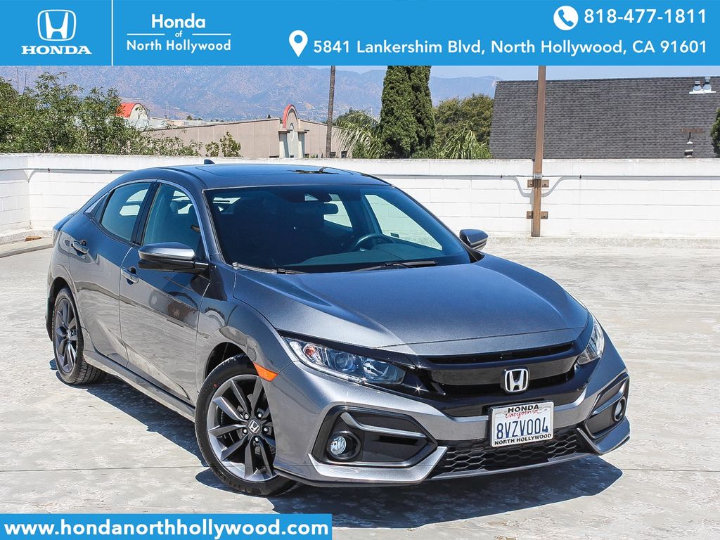 Gray (Modern Steel Metallic) 2021 Honda Civic Hatchback Hatchback Front-Wheel Drive Continuously Variable Transmission