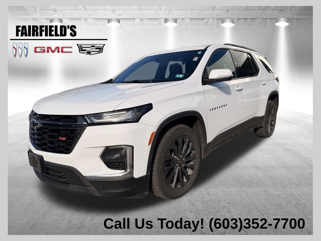 White 2022 Chevrolet Traverse RS AWD SUV / Crossover Four-Wheel Drive Automatic
