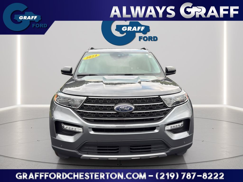 Gray Metallic 2024 Ford Explorer SUV / Crossover All-Wheel Drive Automatic