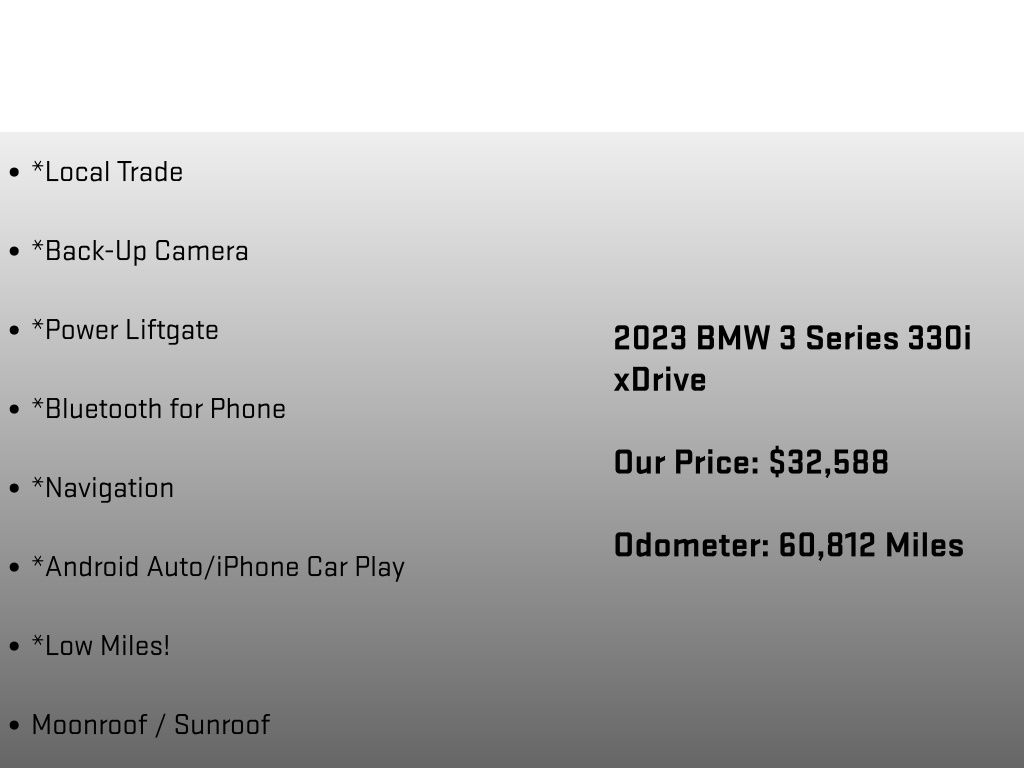 2023 BMW 3 Series 330i xDrive Gray at Bob Ruth Ford