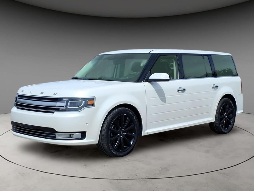 White Platinum Clearcoat Metallic 2018 Ford Flex Limited AWD SUV / Crossover All-Wheel Drive 6-Speed Automatic