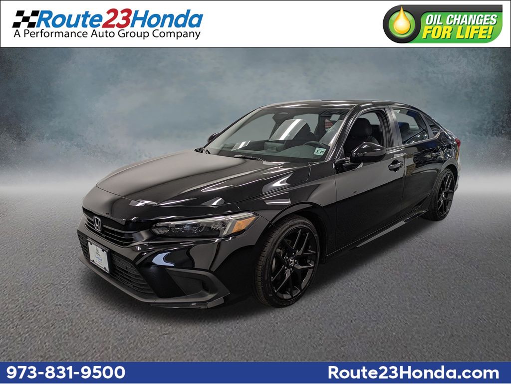 Crystal Black Pearl 2023 Honda Civic Sedan Front-Wheel Drive Continuously Variable Transmission