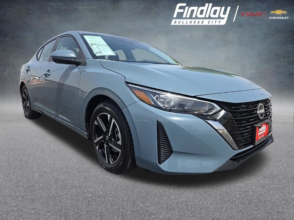 Atlantic Gray Metallic 2024 Nissan Sentra Sedan Front-Wheel Drive Continuously Variable Transmission