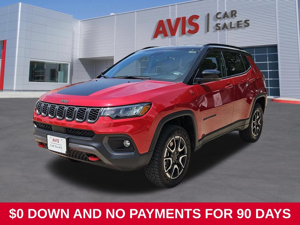 Red 2025 Jeep Compass SUV / Crossover Four-Wheel Drive 8-Speed Automatic